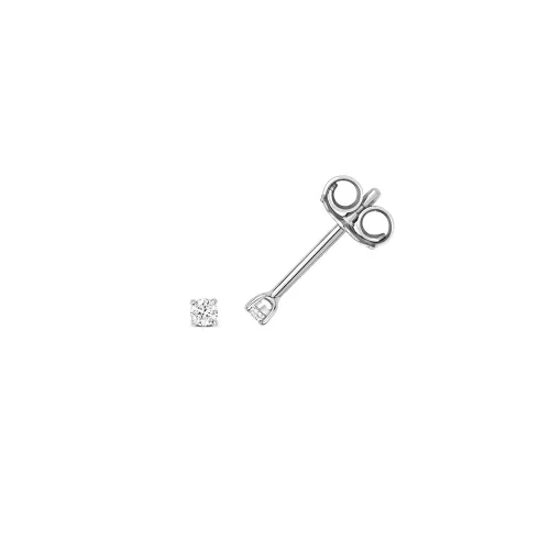 Diamond 4 Claw Earring Studs 0.06ct. 18ct White Gold
